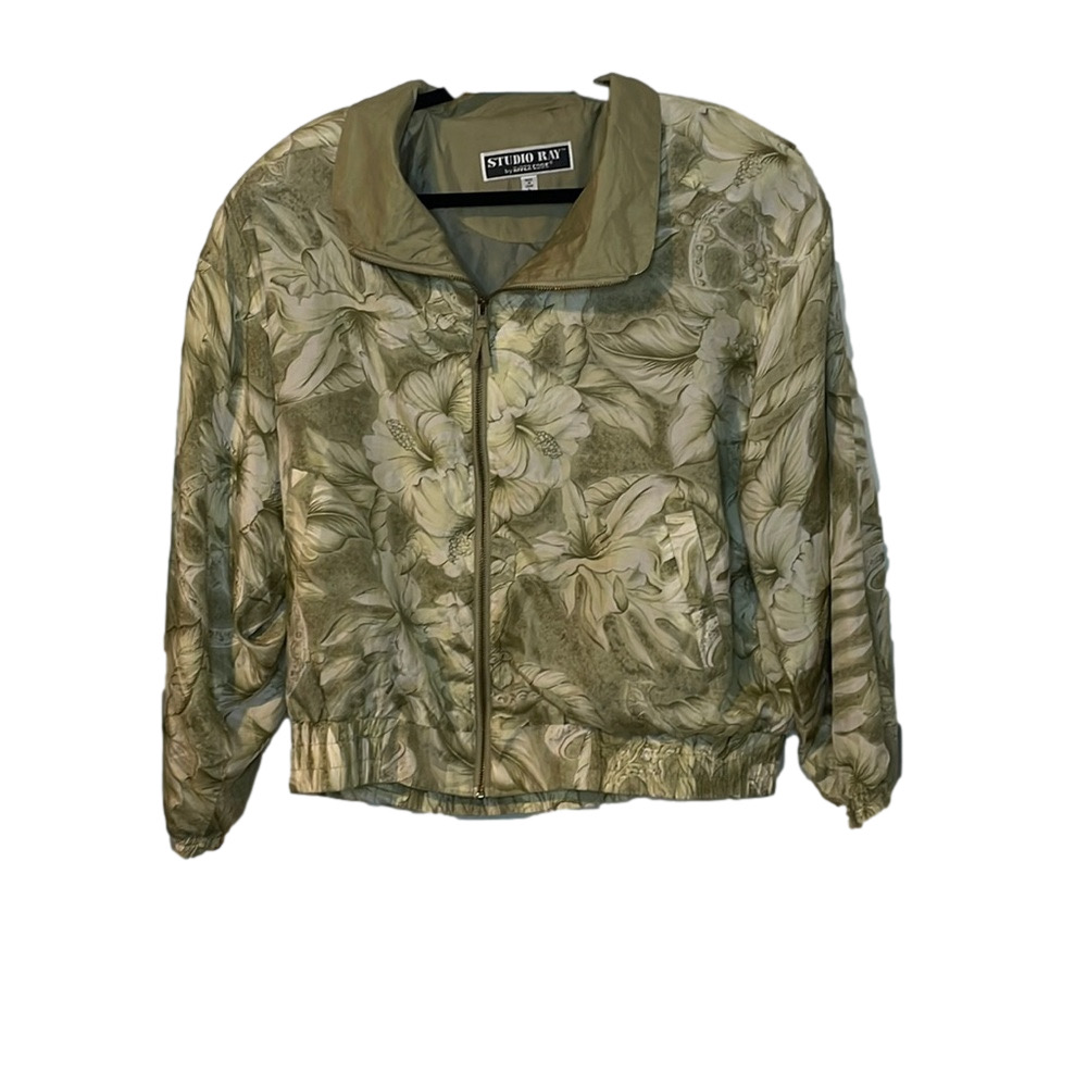 Studio Ray by River Edge Vintage Silk Bomber